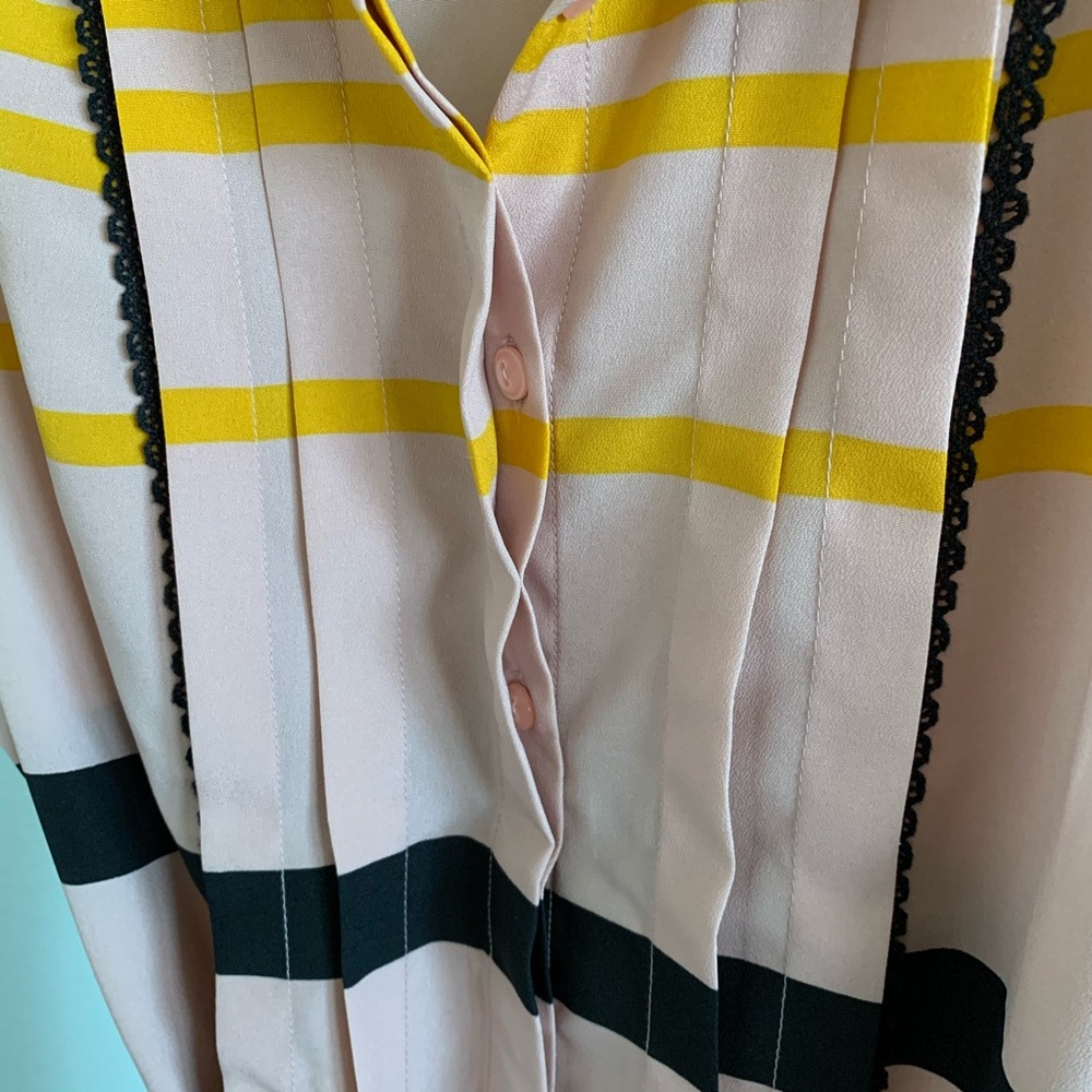 Jason Wu For Target Striped Button Up Shirtdress M - image 6